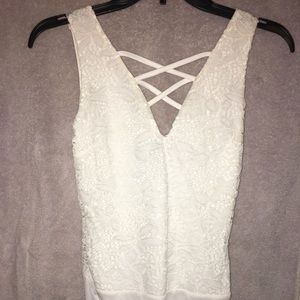 White Lace Bodysuit
